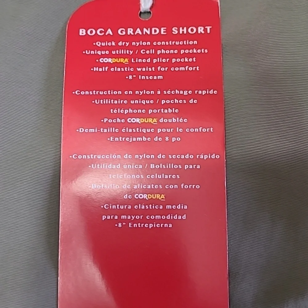 🩳NWT World Wide Sportsman Baitcast Shorts Sz 44 Gravel color